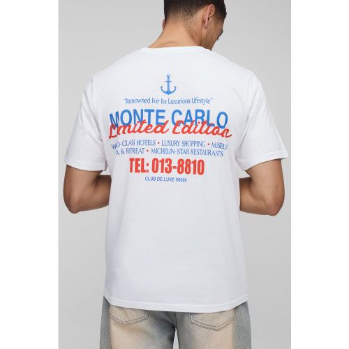 T-shirt à imprimé Monte-Carlo - S - Boohooman - Modalova