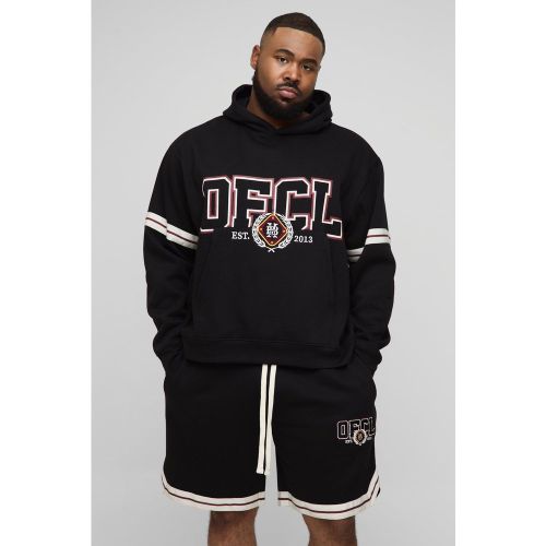 Grande taille - Ensemble oversize avec sweat à capuche et short - 2XL - Boohooman - Modalova