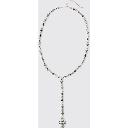 Collier é à pendentif croix - ONE SIZE - Boohooman - Modalova