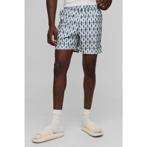 Short de bain mi-long à motif homme - S - Boohooman - Modalova