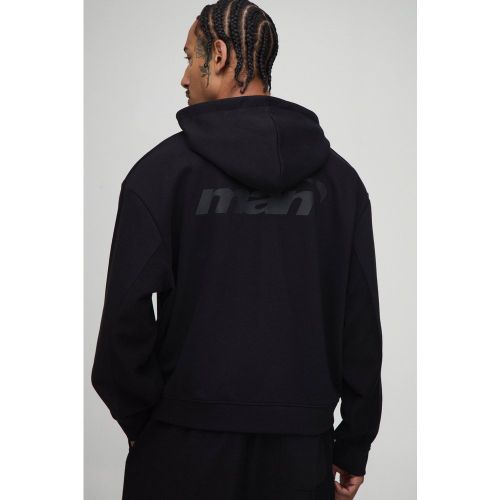 Sweat à capuche oversize en jersey homme - S - Boohooman - Modalova