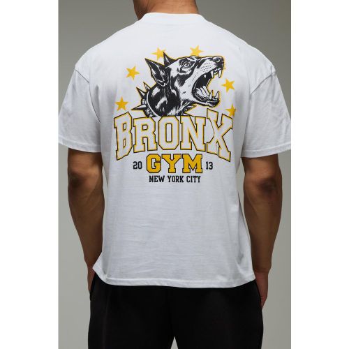 T-shirt de sport oversize à slogan Bronx - MAN Active homme - S - Boohooman - Modalova