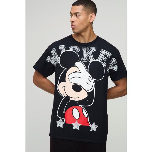 T-shirt oversize à imprimé Disney Mickey - S - Boohooman - Modalova