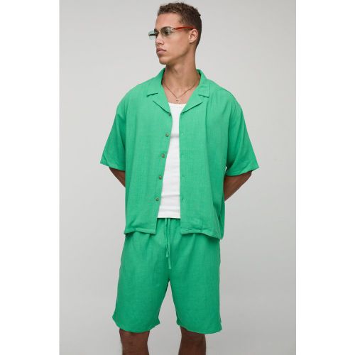 Tall - Ensemble avec chemise et short - 2XL - Boohooman - Modalova