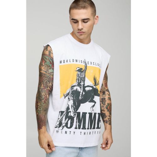 Débardeur oversize imprimé - S - Boohooman - Modalova