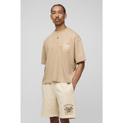Ensemble oversize à imprimé Mykonos - S - Boohooman - Modalova