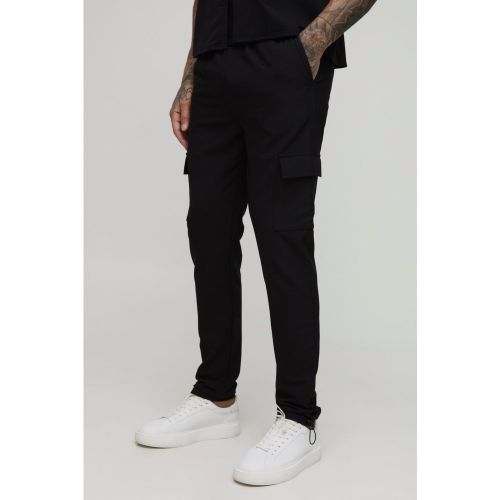 Tall - Pantalon cargo skinny technique à taille élastiquée - 2XL - Boohooman - Modalova