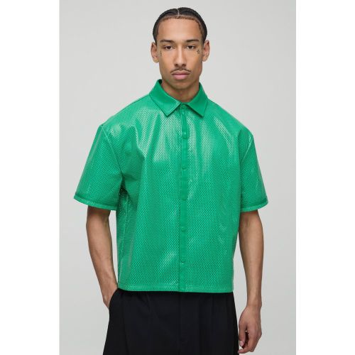 Chemise oversize en mesh à manches courtes - S - Boohooman - Modalova