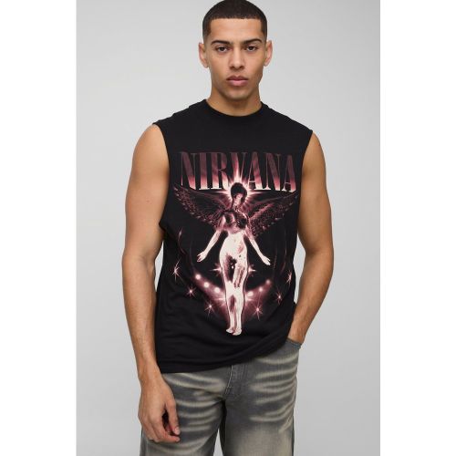 Débardeur droit à imprimé Nirvana homme - S - Boohooman - Modalova