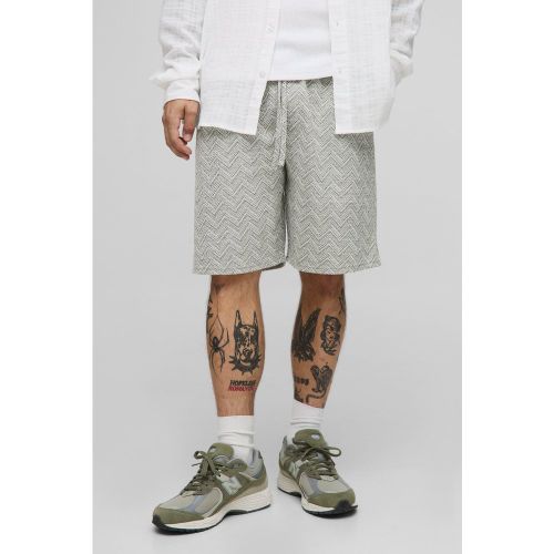 Short droit à taille élastiquée - S - Boohooman - Modalova