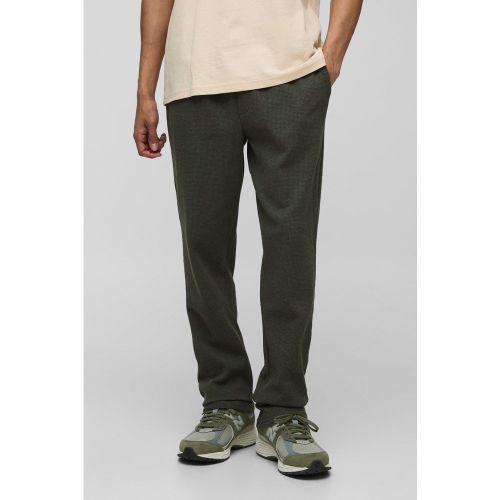 Pantalon slim habillé en tissu gaufré - S - Boohooman - Modalova