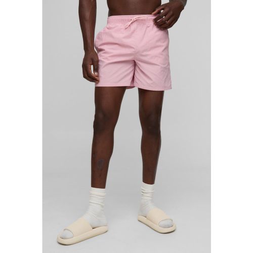 Short de bain mi-long à coutures contrastantes - S - Boohooman - Modalova
