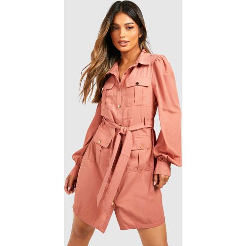 Robe Chemise À Poche Cargo - 36 - boohoo - Modalova