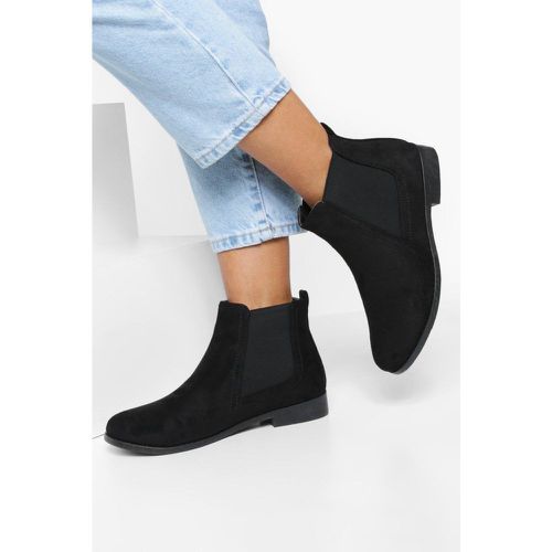 Bottines Chelsea Plates En Synthétique - Pointure Large - 38 - boohoo - Modalova