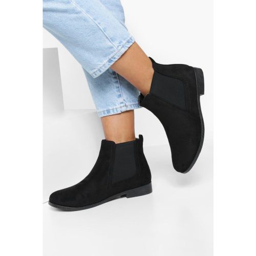 Bottines Chelsea Plates En Synthétique - Pointure Large - 39 - boohoo - Modalova