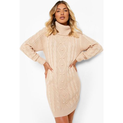 Robe Pull À Col Roulé En Maille Épaisse - S - boohoo - Modalova