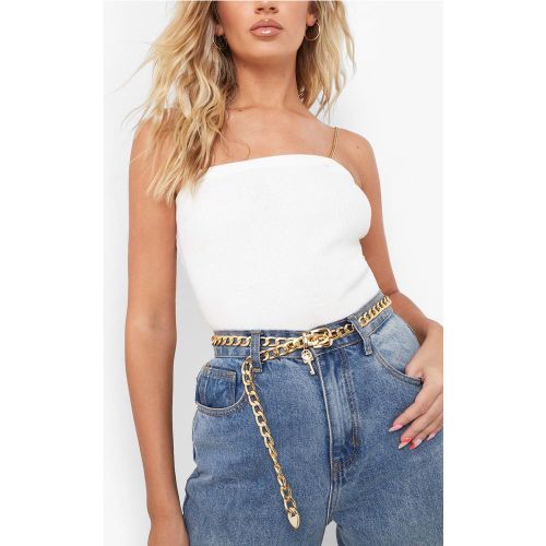 Ceinture En Chaîne Dorée - One Size - boohoo - Modalova