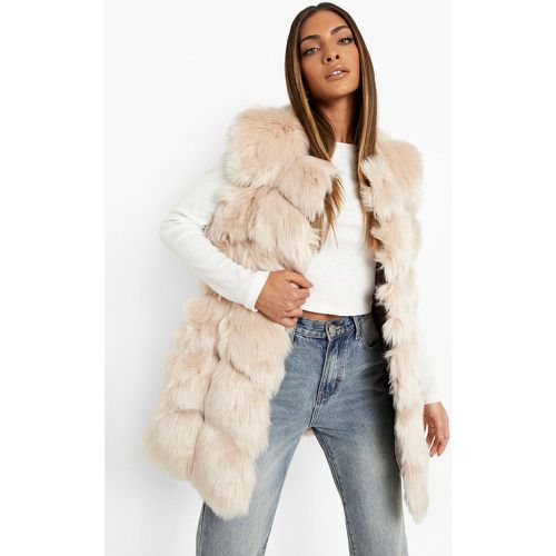 Doudoune Sans Manches En Fausse Fourrure Premium - 38 - boohoo - Modalova