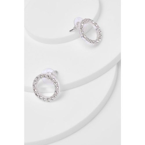 Boucles D'Oreilles ées À Strass - One Size - boohoo - Modalova