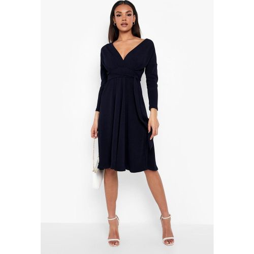 Robe Patineuse Mi-Longue À Épaules Dénudées - 36 - boohoo - Modalova