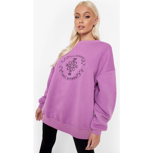 Sweat Oversize À Imprimé Dsgn Studio - S - boohoo - Modalova
