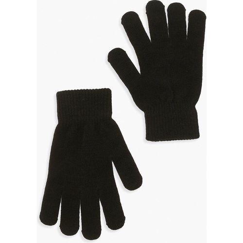 Gants Unis - Noir - One Size, Noir - boohoo - Modalova