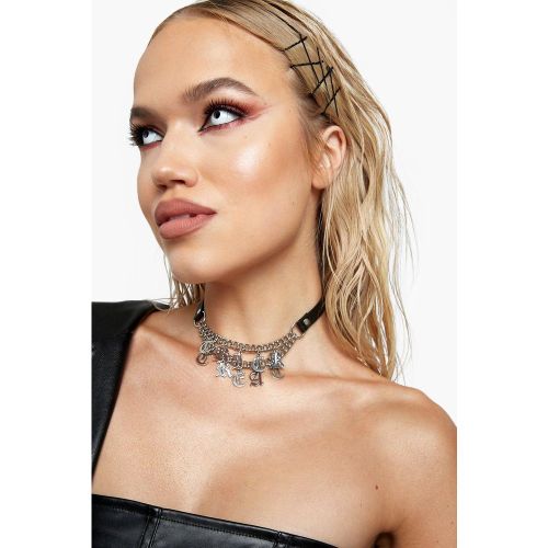 Collier Ras-De-Cou À Slogan "Trick Or Treat" - Halloween - One Size - boohoo - Modalova