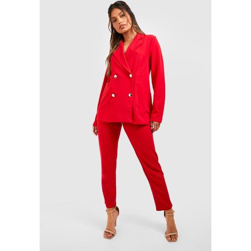 Ensemble Blazer Cache-Cœur Et Pantalon De Costume - 38 - boohoo - Modalova