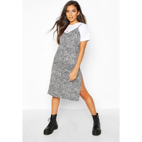 Robe Nuisette À Imprimé Léopard - 38 - boohoo - Modalova