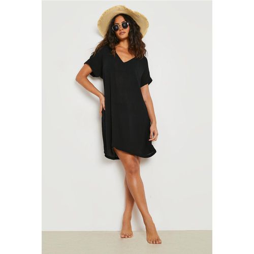 Tunique De Plage Durable Effet Plissé - Xs - boohoo - Modalova