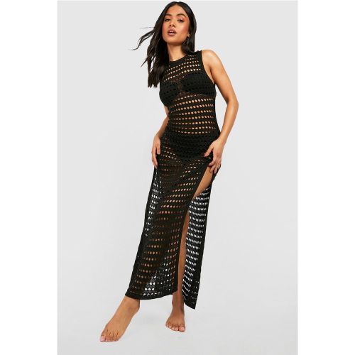 Petite" - Robe De Plage Longue En Crochet - 40 - boohoo - Modalova