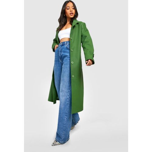 Petite" - Trench En Tissu Premium - 32 - boohoo - Modalova