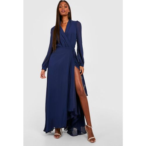 Robe Portefeuille À Ceinture - 44 - boohoo - Modalova