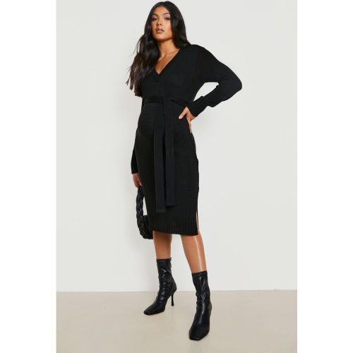 Maternité - Robe Pull De Grossesse À Col V - 42 - boohoo - Modalova