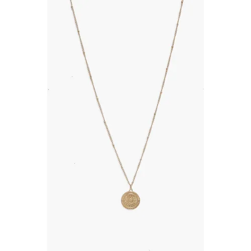 Collier Doré À Pendentif Compas - One Size - boohoo - Modalova