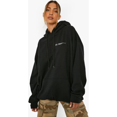 Sweat À Capuche Oversize Imprimé - S - boohoo - Modalova