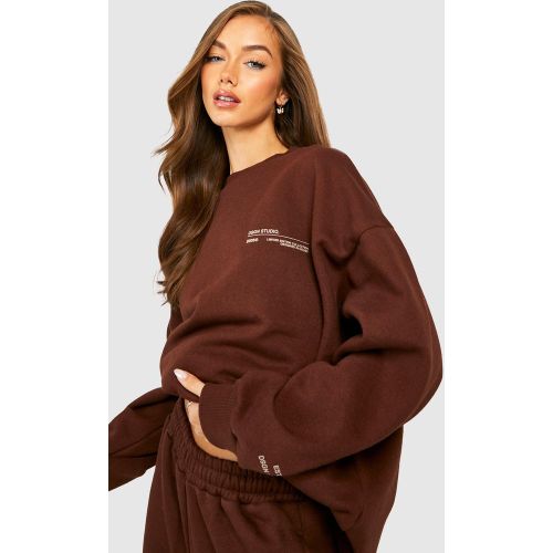 Sweat Oversize Premium À Slogan - S - boohoo - Modalova