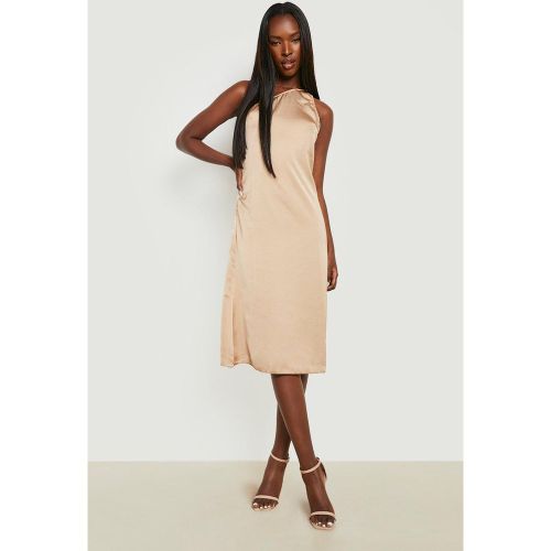 Robe Asymétrique Satinée - 42 - boohoo - Modalova