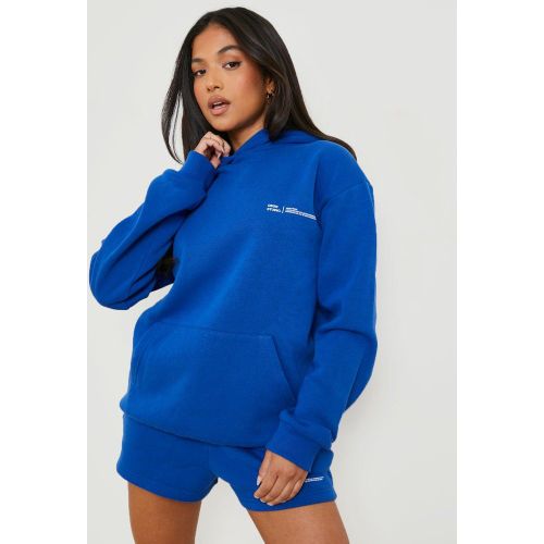 Petite" - Ensemble De Survêtement À Inscription Avec Sweat À Capuche Et Short - S - boohoo - Modalova