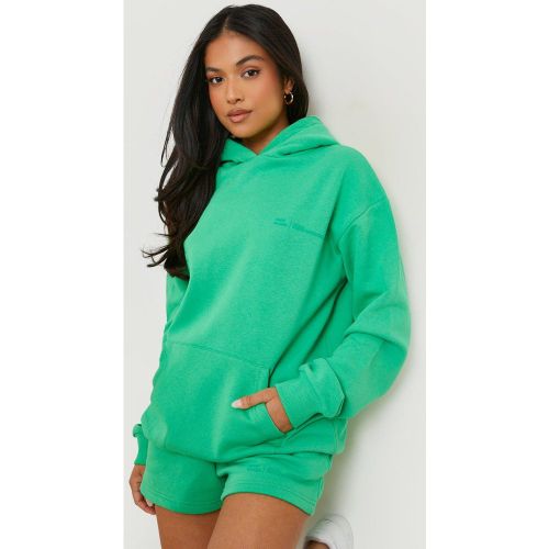 Petite" - Ensemble De Survêtement À Inscription Avec Sweat À Capuche Et Short - S - boohoo - Modalova