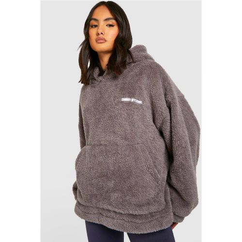 Sweat À Capuche Oversize En Polaire - S - boohoo - Modalova