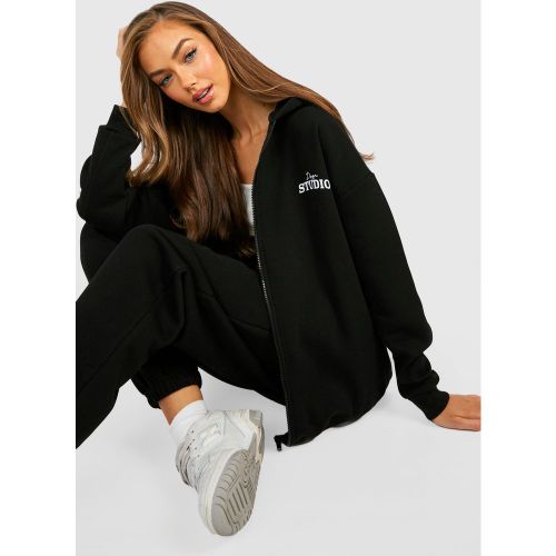Sweat À Capuche Oversize Zippé - S - boohoo - Modalova