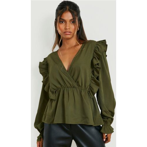 Blouse À Volants - 40 - boohoo - Modalova