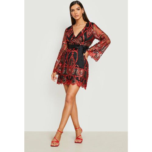 Robe Portefeuille Patineuse - boohoo - Modalova