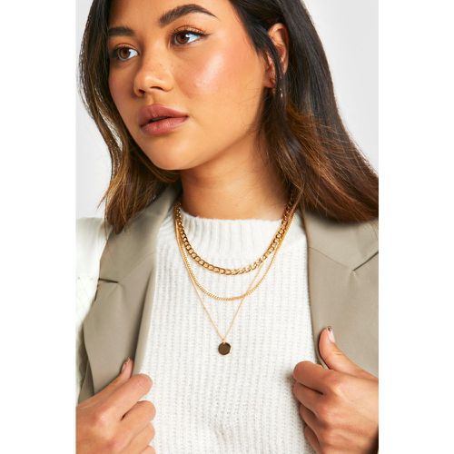 Collier À Chaînes Superposées - One Size - boohoo - Modalova