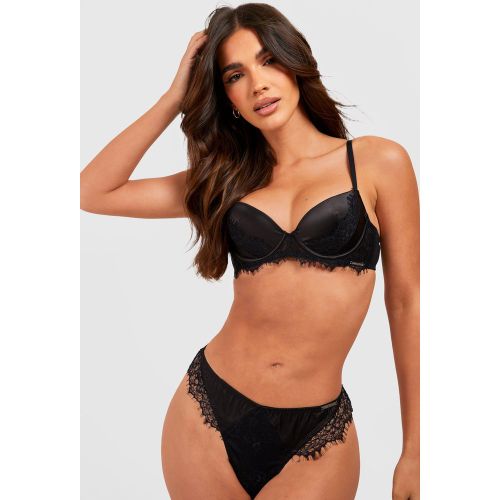 Saint-Valentin - Soutien-Gorge Satiné En Dentelle - 34B - boohoo - Modalova