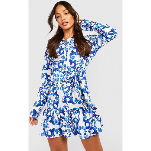 Tall" - Robe Chemise À Imprimé Bandana - 40 - boohoo - Modalova