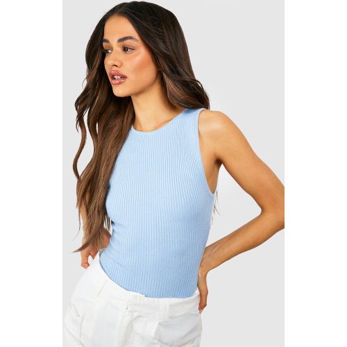 Body Côtelé À Col Nageur - S - boohoo - Modalova