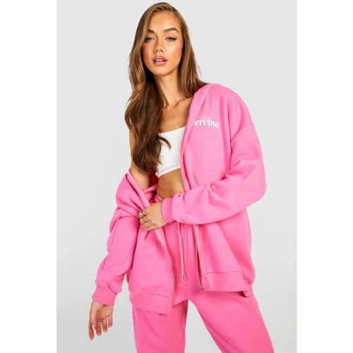 Sweat À Capuche Oversize Zippé - S - boohoo - Modalova