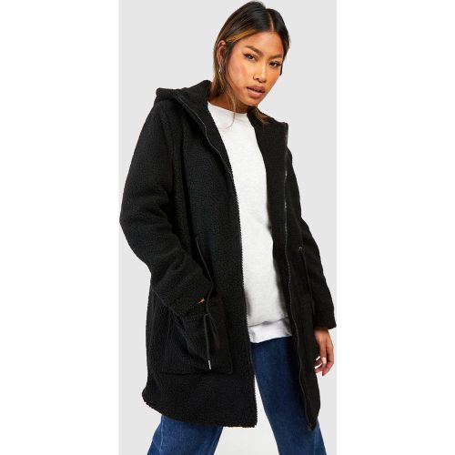 Veste À Capuche En En Synthétique Polaire - 38 - boohoo - Modalova